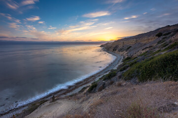 Tranquil Sunset Along Ocean Trails Reserve