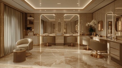 a salon with VIP suites that offer exclusive one-on-one services with top stylists for privacy and luxury