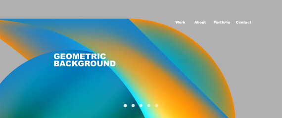 Dynamic flowing shapes concept design composition. Vector Illustration For Wallpaper, Banner, Background, Card, Book Illustration, landing page