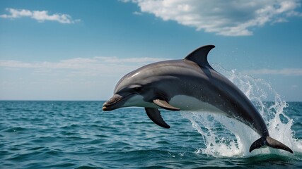 dolphin jumping out of water