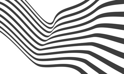 Abstract stripes wave line background. Vector illustration