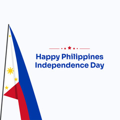 Philippines independence day celebration design template