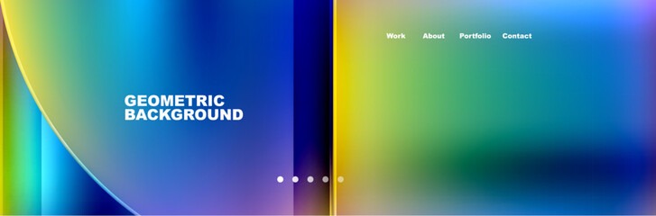 Circle triangle geometric web site page template. Vector Illustration For Wallpaper, Banner, Background, Card, Book Illustration, landing page