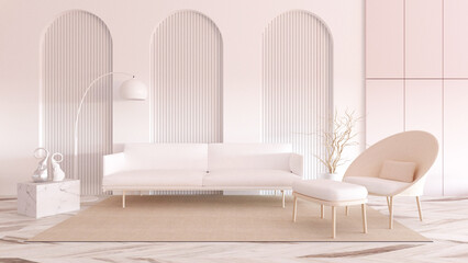 Room interior with Wall Background. 3D rendering ,3D illustration	
