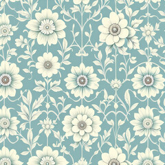 seamless pattern with flowers