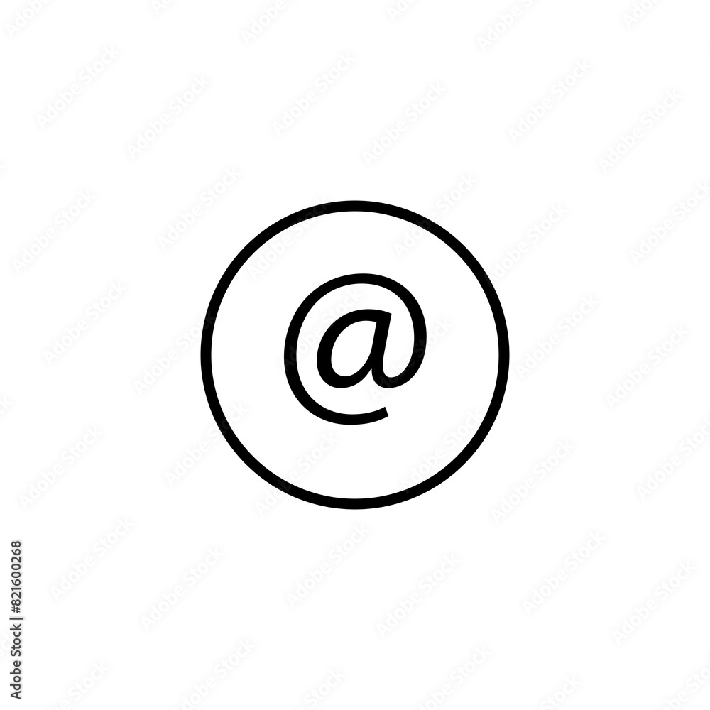 Poster email icon vector, flat simple illustration for web and app on white background..eps