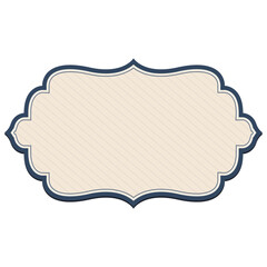 Blank banner with stripes