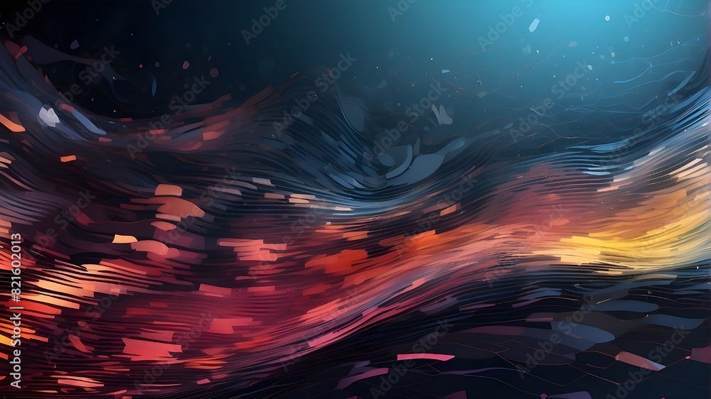 Poster digital background that is abstract. can be applied to a variety of fields, including science, educa