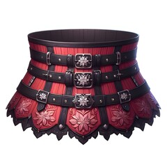 black and red jewelry