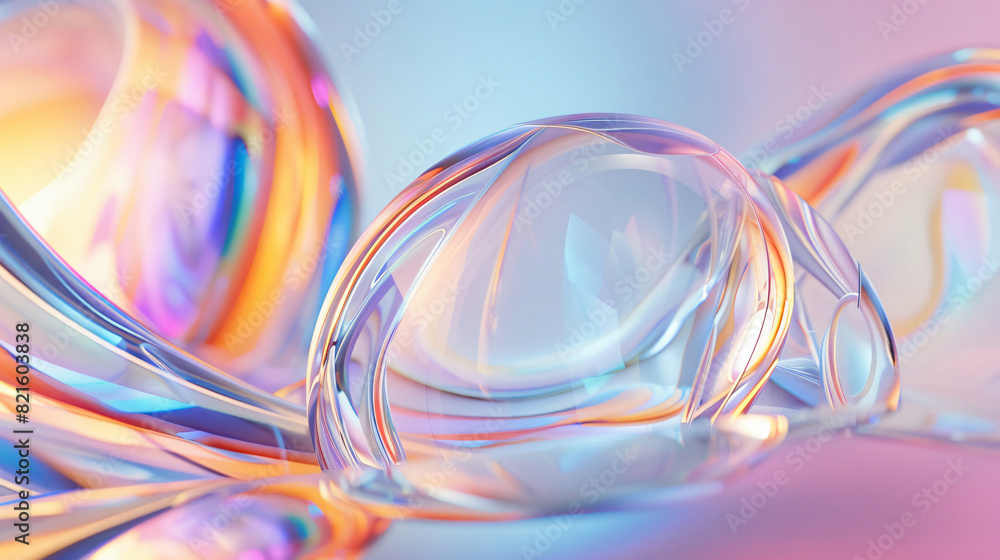 Poster transparent and colorful texture with a futuristic abstract background for design and technology, fe