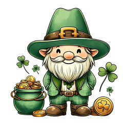 Lucky Gnomes: St. Patrick's Day Clipart