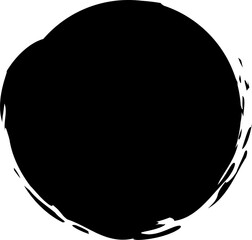 Circle brush for stamp, ink and paintbrush design