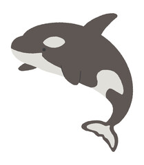 Obraz premium シャチのイラスト