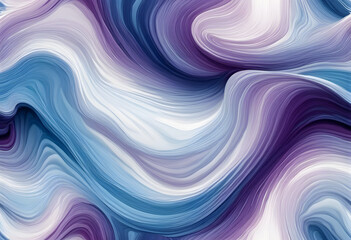 Fototapeta premium Abstract fluid art with swirling patterns in shades of blue, purple, and white.