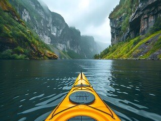 Serene Kayaking Expedition Through Norway s Majestic Fjord Landscapes