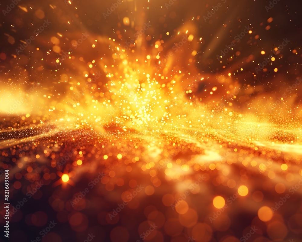 Aufkleber bright and powerful light explosion creating a spectacular visual effect perfect for illustrating mo