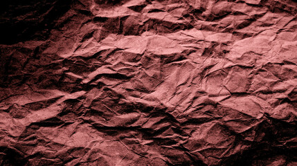 Rough and wrinkled paper texture background with dark red-brown gradient. For backgrounds, frames,...