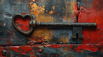 A conceptual artwork of a key unlocking a heart, representing the liberation of personal freedoms.