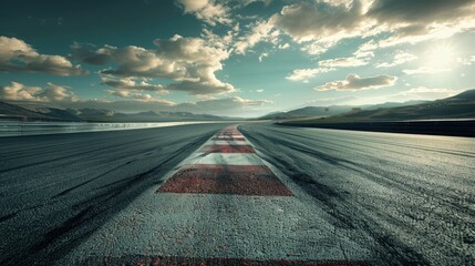 race track background