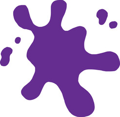 Purple blot paint splash illustration