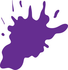 Purple blot paint splash illustration