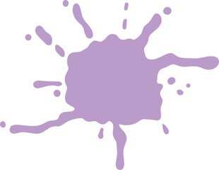 Purple blot paint splash illustration