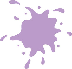 Purple blot paint splash illustration