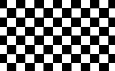 Fototapeta premium Black and white Checkerboard background 