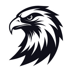Fototapeta premium eagle head Vector illustration logo icon on white background