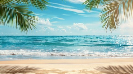 summer holiday on tropical sea sandy beach