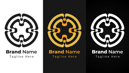 Letter X Wave Logo, Elegant and simple logo of letter X with wave line style