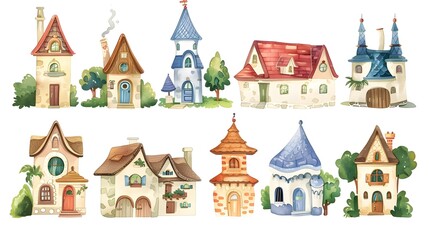 Enchanting Collection of Whimsical Storybook Cottages and Fairytale Dwellings in Quaint Historic Proven al Village
