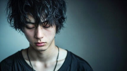 アンニュイな若い男性