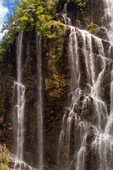 Fototapeta premium Yanyuan waterfall, in Meishan City of southwest China’s Sichuan Province