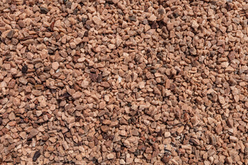 Reddish brown gravel texture