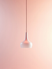 modern lamp hanging on isolated background
