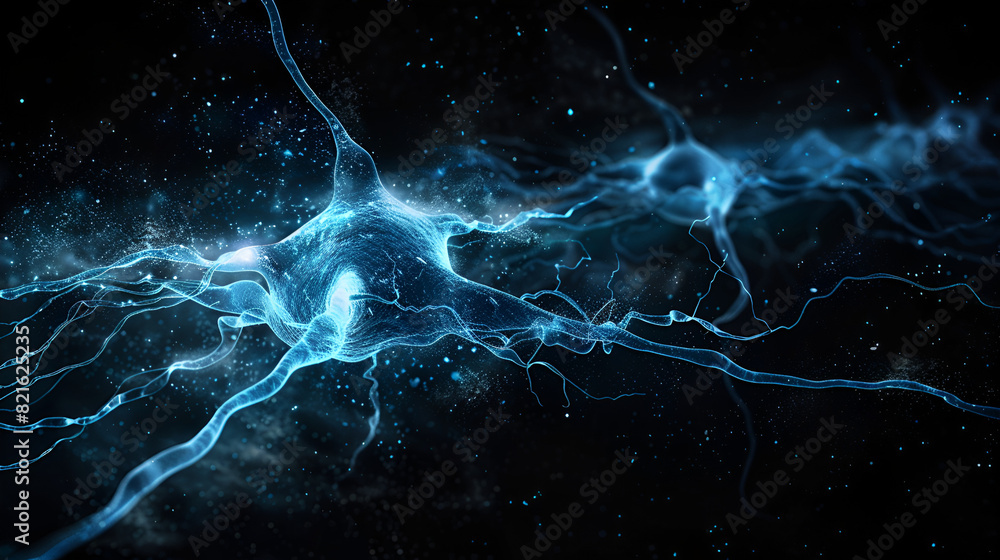 Poster blue digital cyberspace and digital data network connections concept. digital abstract background. g