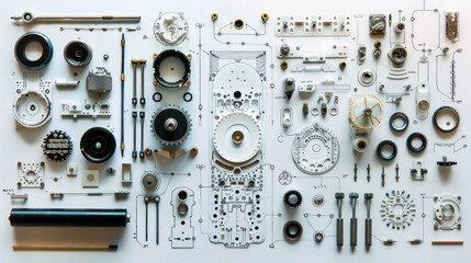 modern engineering machine spare parts