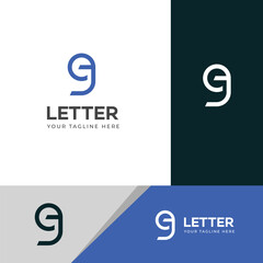 GE, EG letter logo design template elements. Modern abstract digital alphabet letter logo.