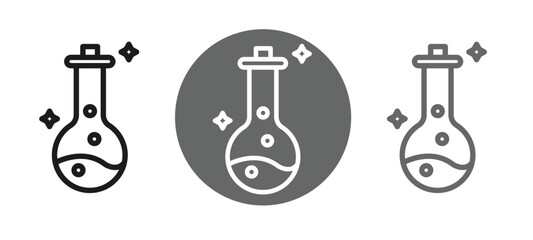 Magic potion icon collection, editable magic potion icon set Halloween symbol