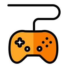 Joypad Outline icon.  Vector illustration. For sign, symbol, web graphics, infographics. 