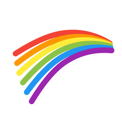 rainbow logo line icon