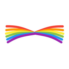 rainbow logo line icon