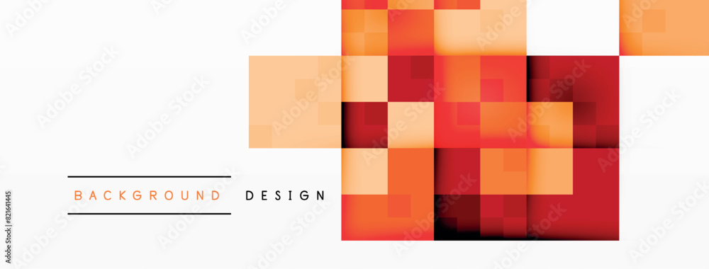 Aufkleber a vibrant composition featuring squares in various colors set against a white backdrop, showcasing a