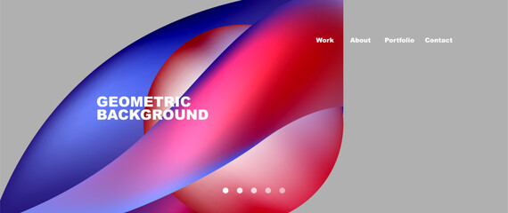 Colorful flowing shapes, wave lines with neon gradients. Vector Illustration For Wallpaper, Banner, Background, Card, Book Illustration, landing page