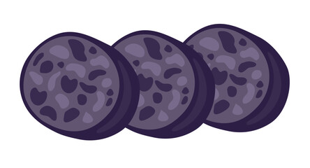 Soondae or sundae, Korean blood sausage. Asian food. Korean cuisine. Korean food