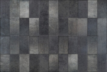 3D paint, dark black grey interior wall, old grunge concrete texture,  backdrop for apartment, house - home - restaurant architecture decoration