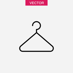 Hanger icon vector, vector flat simple illustration on white background..eps