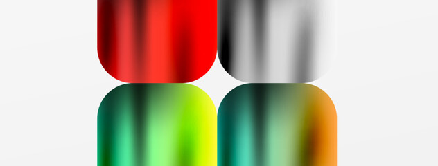 Metallic fluid color with geometric abstract shapes. Vector Illustration For Wallpaper, Banner, Background, Card, Book Illustration, landing page