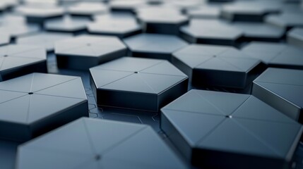 Dark Geometric Textured Hexagonal Pattern